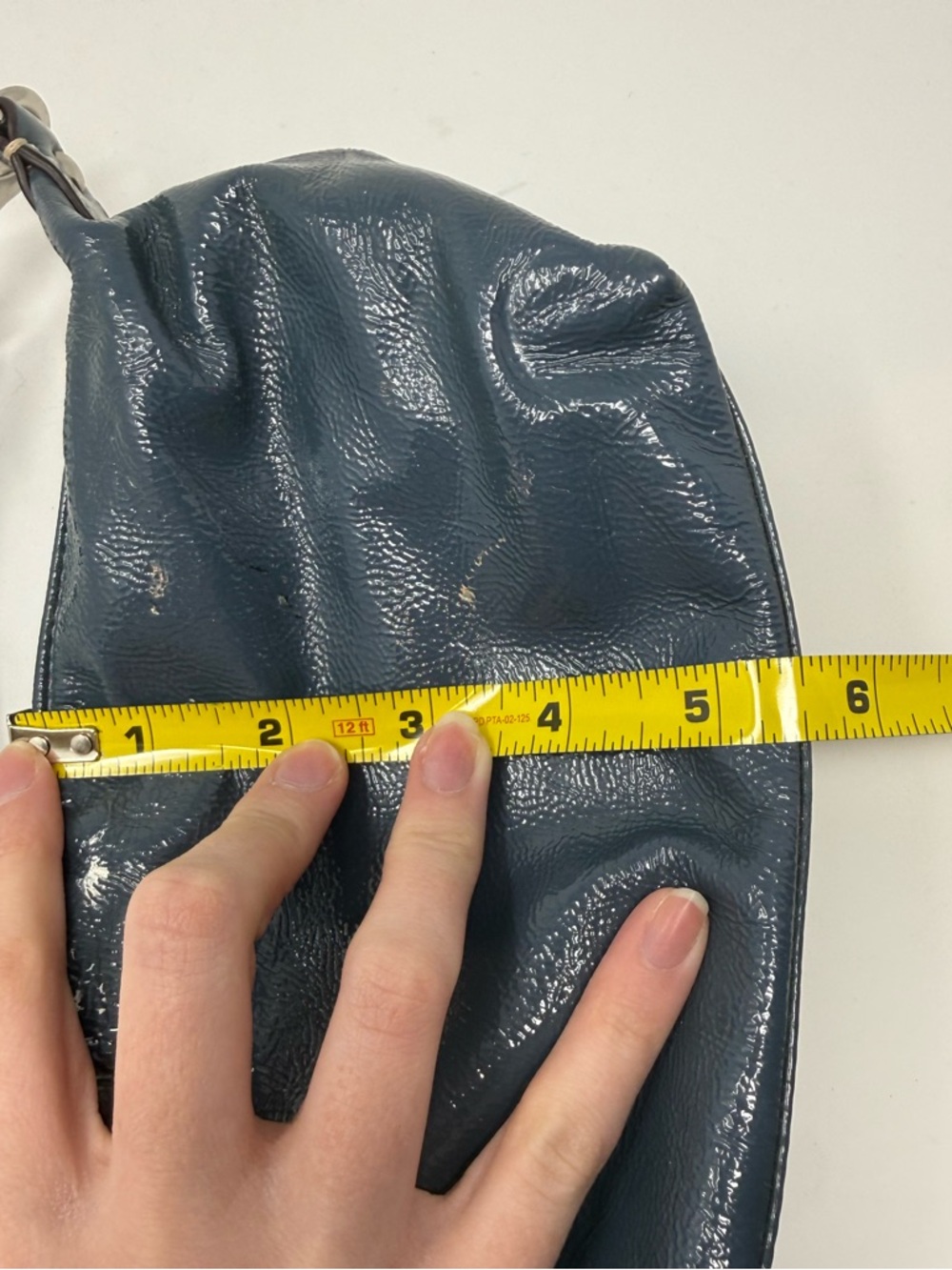 Coach Vintage Y2K Blue Patent Leather Hobo Mini Bag - Picture 16 of 16